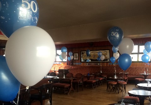 50th Birthday Party Helium Balloons in The Village Inn Crumlin