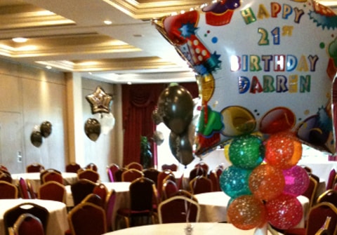 Personalised 21st Birthday Party Helium Balloons in The Red Cow Dublin 12