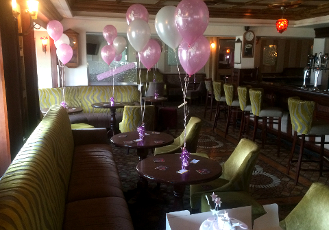 Baby Girls Christening Helium Balloons