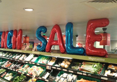 Corporate Helium Balloons in Supervalu Ranelagh