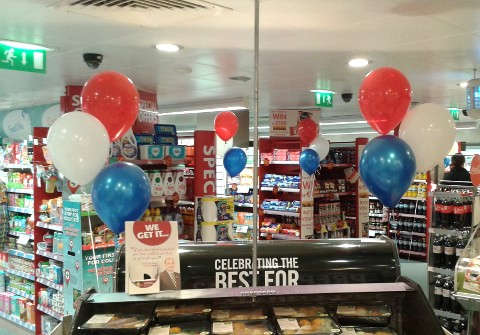 Corporate Helium Balloons in Supervalu Ranelagh